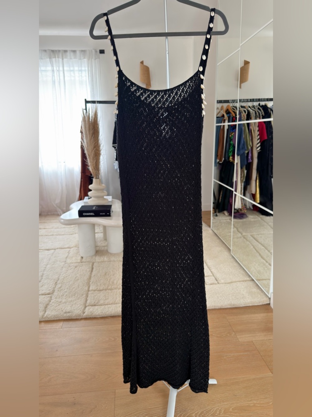 Pitusa Black Crochet Cover-Up